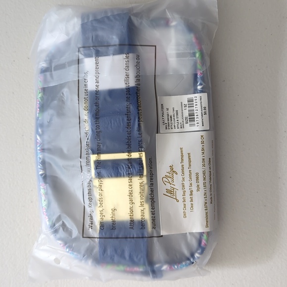 NWT Lilly Pulitzer GWP Clear Belt Bag - Picture 2 of 4